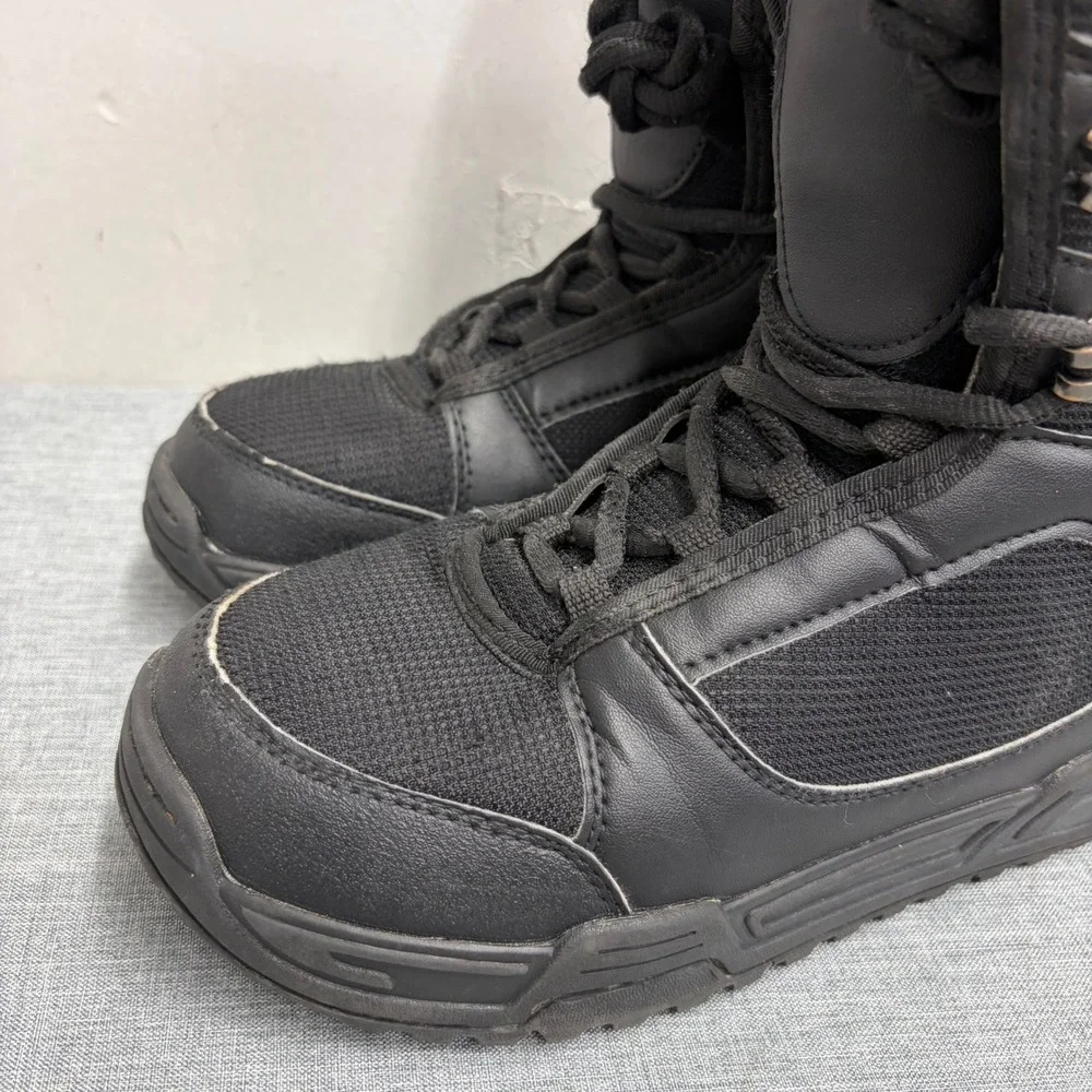 Sims Snowboard Boots Kids Size 4 Black Orange Lace Up Winter Sports V84